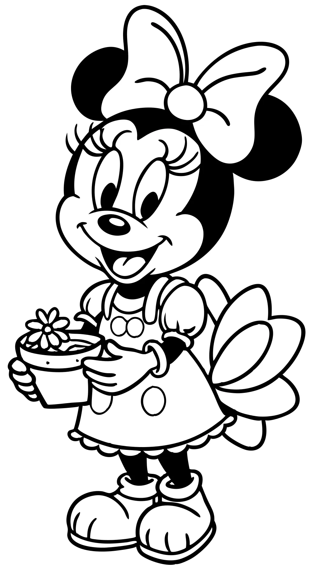 Páginas para colorear de Minnie Mouse